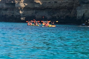 Majorque : Grottes marines en kayak et plongée avec masque et tuba avec collation