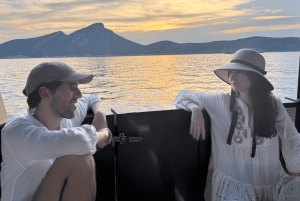 マヨルカ：サンセットピザボートツアー アンドラッチ - ドラゴンセラ + スノーケリング