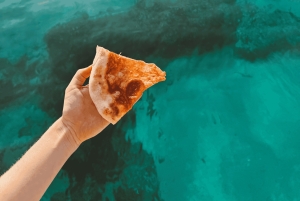 マヨルカ：サンセットピザボートツアー アンドラッチ - ドラゴンセラ + スノーケリング