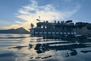 マヨルカ：サンセットピザボートツアー アンドラッチ - ドラゴンセラ + スノーケリング