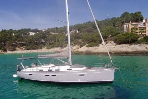 PALMA BAY : 4 HOUR PRIVATE TOUR WITH SAILING BOAT