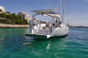 PALMA BAY : 4 HOUR PRIVATE TOUR WITH SAILING BOAT