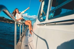 Palma: Private Motor Sailing Cruise on delux Mallorcan Llaut