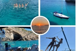 Palma Baai: Zeilboottocht met waterspeelgoed, hapjes en drankjes