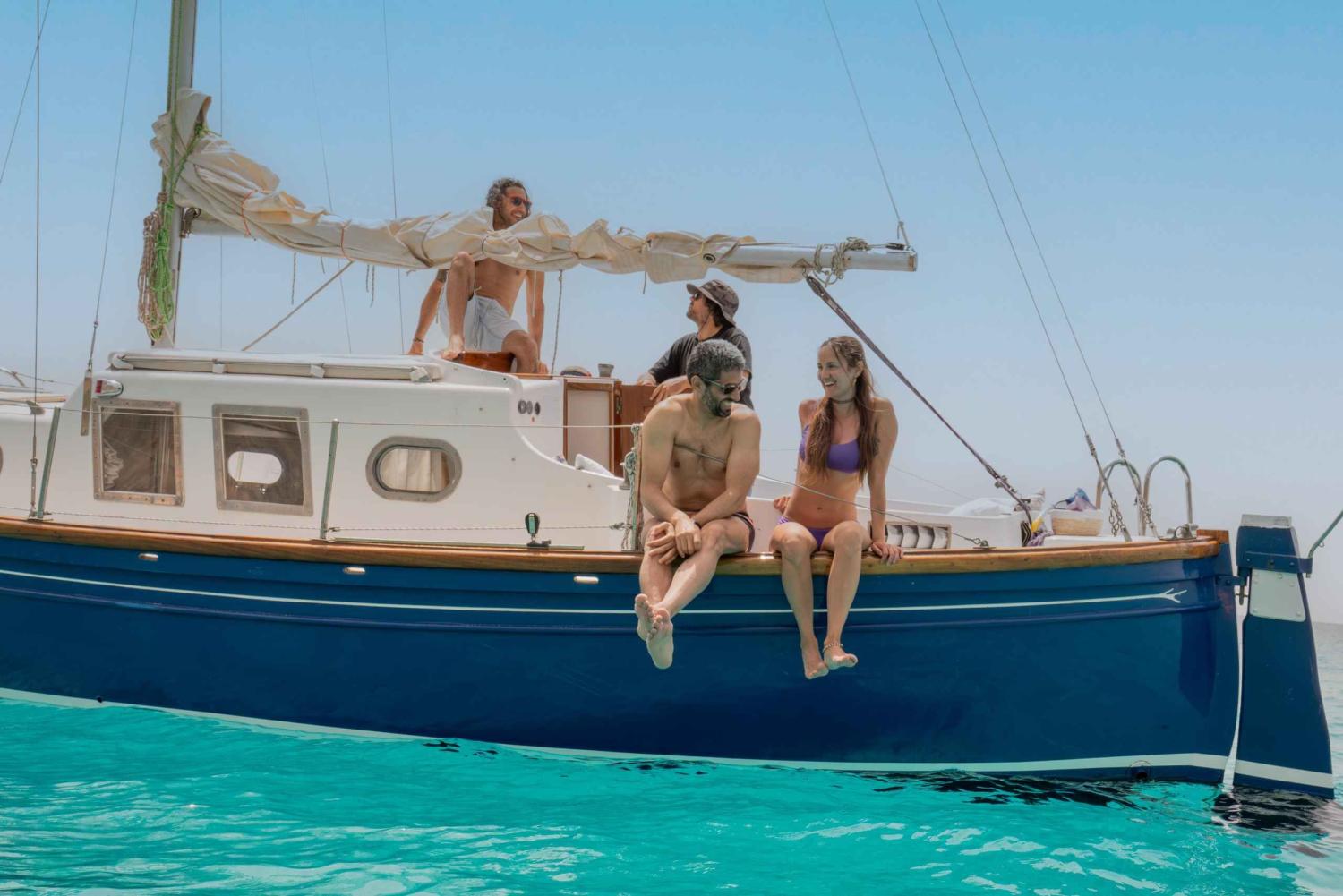 パルマ・デ・マヨルカ：マヨルカ伝統の船「ラウト」でのツアー。