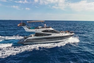 Palma : visite privée en bateau à moteur avec flybridge - tout compris