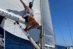 Palma: Privat seilbåtutflukt med valgfri Paella