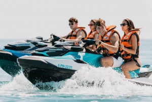 Peguera: Racing Car Drive and Jet Ski Combo Tour