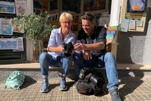 Oficina de fotografia no porto de Porto Cristo