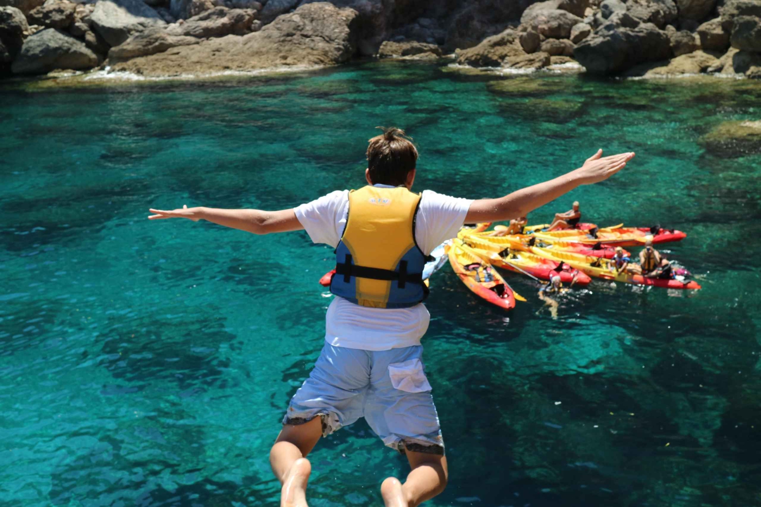 Pollença: Kajakarstwo i coasteering, skoki z klifów