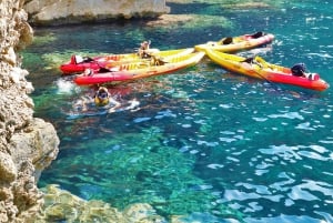 Pollença : Découverte en kayak - plongée en apnée et grottes