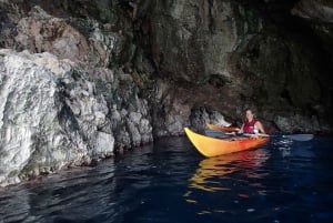 Pollença: Descoberta de caiaque - mergulho com snorkel e cavernas