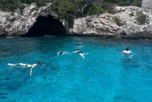 Yksityinen venekierros Cala Millor, Canyamel:meriluola&snorkkelointi