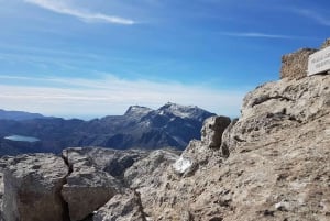 Puig Massanella , den høyeste tilgjengelige toppen på Mallorca.