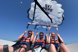 Santa Eulària des Riu: Parasailing Boat Cruise with Drinks