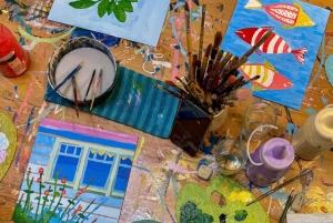 Bebe e pinta no coração da cidade velha de Palma