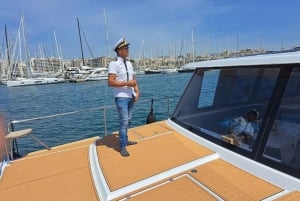 Snorklingsupplevelse ombord på E-Catamaran i Palma Bay