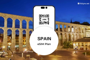 Spain Travel eSIM plan with Super fast Mobile Data