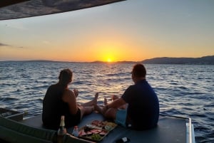 Solnedgång från mitten av Palma Bay