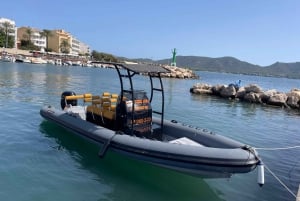 Excursión en barco al atardecer en Cala Bona/Millor:cuevas marinas y snorkel