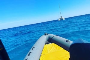 SunsetBoat Tour i Cala Bona/Millor: havgrotter og snorkling