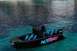Charter-Tour: Mit dem Boot in der Bucht von Palma mit Schnorcheln und Paddelsurfen