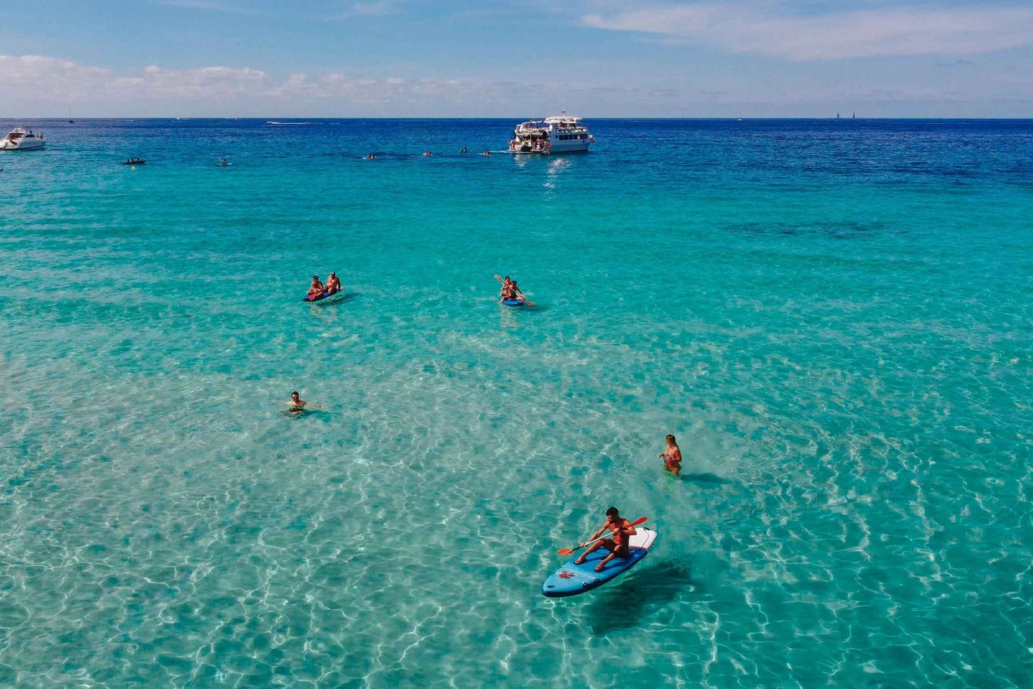 Ibiza: 4-timers båttur til Formentera med mat og drikke