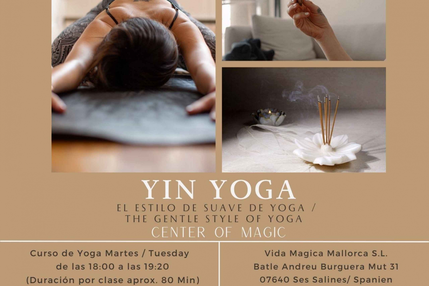 Vida Magica Mallorca: Privat myk yogatime i Ses Salines