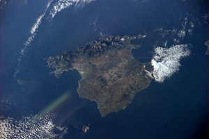 Astronaut Paolo Nespoli's view of Mallorca