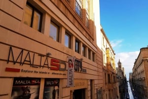 Spettacolo audiovisivo di 20 minuti + audioguida opzionale della Valletta