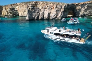 Comino Blue Lagoon & Crystal Lagoon - 3 Bay Cruise