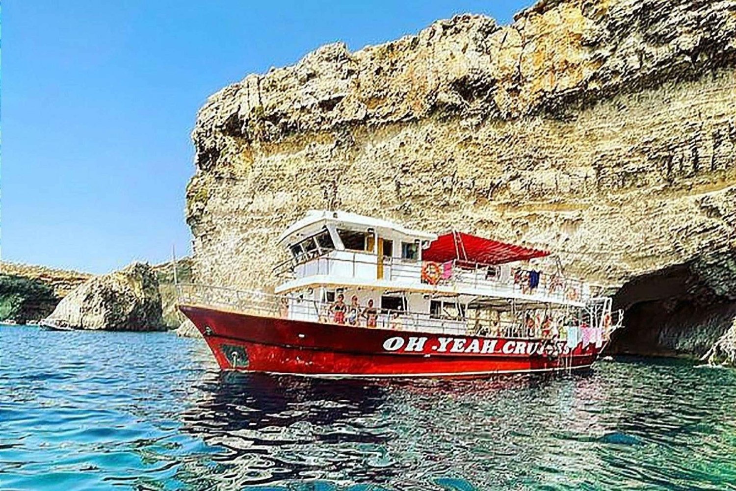 3 Island Cruise , Malta, Gozo, Comino Blue Lagoon & Caves