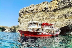 Mellieħa-bugten: Bådtur til Malta, Gozo og Comino med svømmestop