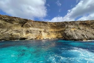 Mellieħa Bay: Malta, Gozo & Comino Bootstour mit Badestopp