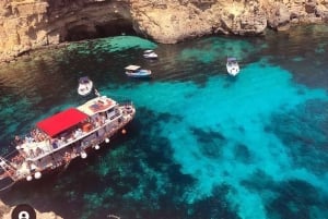 Baia di Mellieħa: Tour in barca di Malta, Gozo e Comino con sosta per nuotare