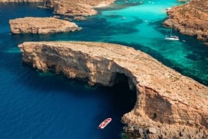 Lagoa Azul: incrível passeio de barco por Comino e Gozo