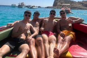 بلو لاغون: كومينو وكريستال لاغون، قارب سريع خاص في مالطا