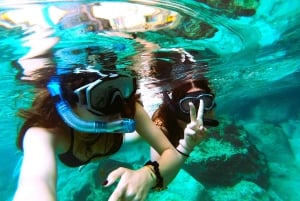 Privat båttur i Den blå lagune, Krystallagunen og Comino-grottene