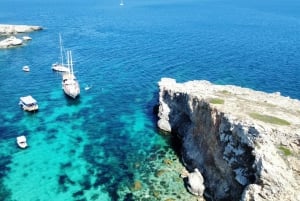 Голубая лагуна, Кристальная лагуна, остров Комино и пещеры