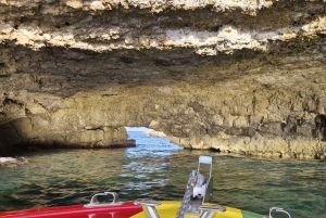 بلو لاغون مالطا، البحيرة الكريستالية، الكهوف، القارب السريع الخاص