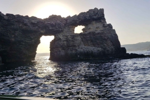 بلو لاغون مالطا، البحيرة الكريستالية، الكهوف، القارب السريع الخاص