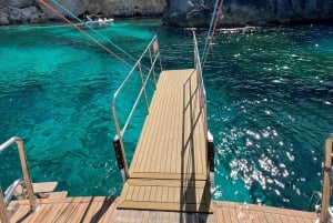 Lagon bleu et lagon de cristal de Comino - Croisière de 3 baies