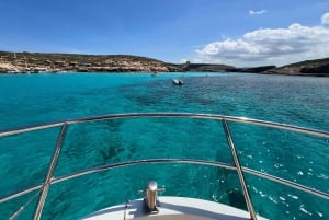 Lagon bleu et lagon de cristal de Comino - Croisière de 3 baies