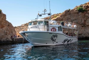 Lagon bleu et lagon de cristal de Comino - Croisière de 3 baies