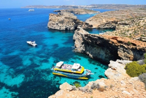 Comino: Blue Lagoon, Crystal Lagoon, and Seacaves Tour