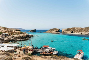 Comino: Blue Lagoon, Crystal Lagoon, and Seacaves Tour