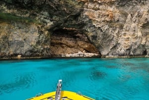 Comino:Crystal & Blue Lagoon,Caves, Private Speedboat Malta