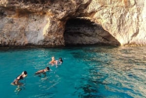 Desde Gozo/Mellieħa: Tour en barco por Comino y la Laguna Azul