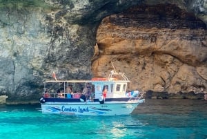 Comino: Boat cruise to Blue Lagoon, Crystal Lagoon and Caves