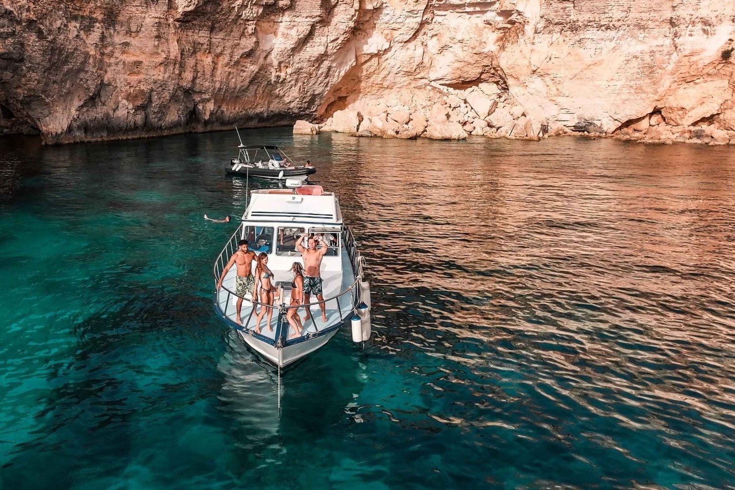 Croisière à Comino : Crystal Lagoon, Blue Lagoon, baie de Santa Marija